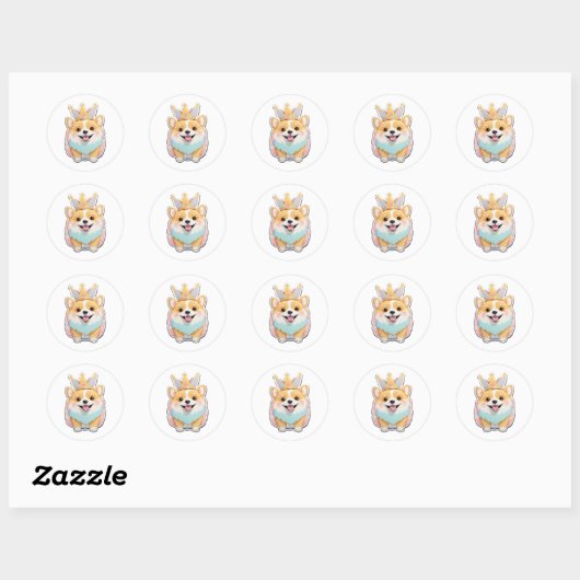 Corgi Sunshine Sticker (Blatt)