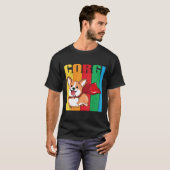Corgi-Superheld T Dog T-Shirt (Vorne ganz)