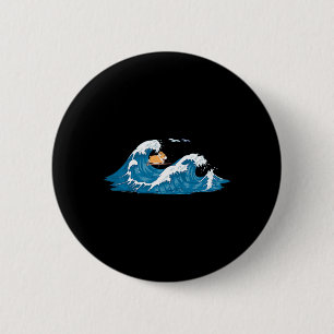 Corgi-Surf-Welle-Welsh-Dog-Welpen Button