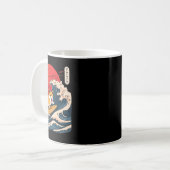 Corgi surft auf japanischer Welle _4 Kaffeetasse (Vorderseite Links)