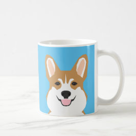 Corgi Tasse - Aqua Turquoise Corgi Tasse
