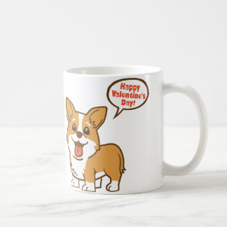 Corgi-Tasse "glücklicher des Valentines Tages" Kaffeetasse