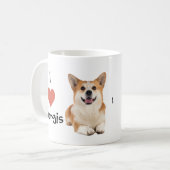 Corgi Tasse I Liebe Corgis (Vorderseite Links)