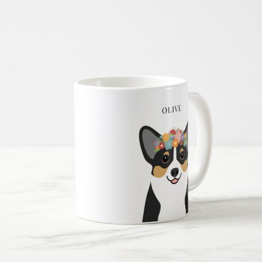 Corgi-Tasse Kaffeetasse (VorderseiteRechts)