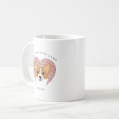 Corgi-Tasse Kaffeetasse (Vorderseite Links)