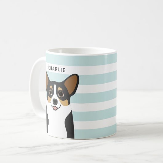 Corgi-Tasse Kaffeetasse (Vorderseite Links)