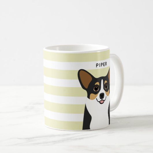 Corgi-Tasse Kaffeetasse (VorderseiteRechts)