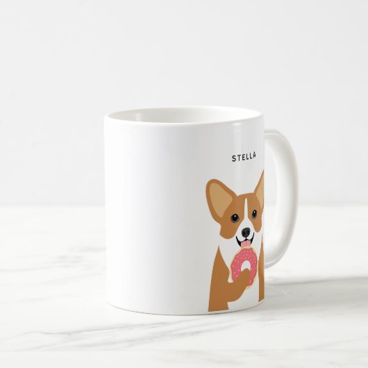 Corgi-Tasse Kaffeetasse (VorderseiteRechts)