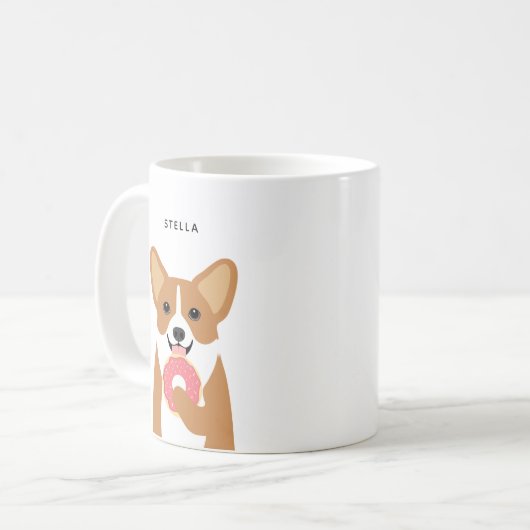 Corgi-Tasse Kaffeetasse (Vorderseite Links)