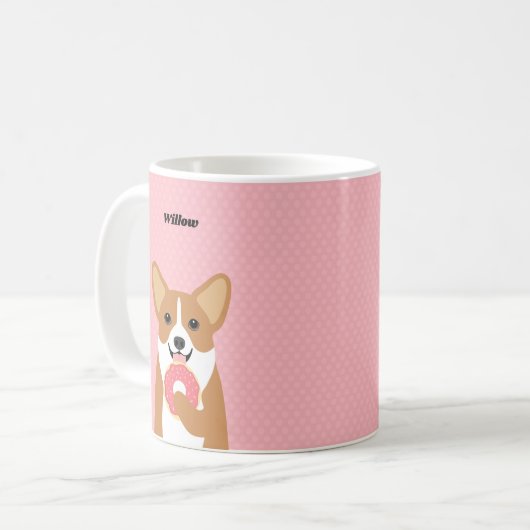 Corgi-Tasse Kaffeetasse (Vorderseite Links)