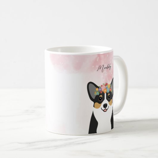 Corgi-Tasse Kaffeetasse (VorderseiteRechts)