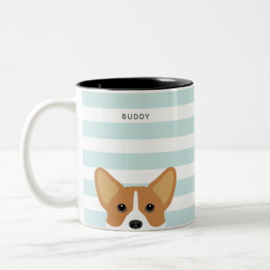 Corgi-Tasse Zweifarbige Tasse