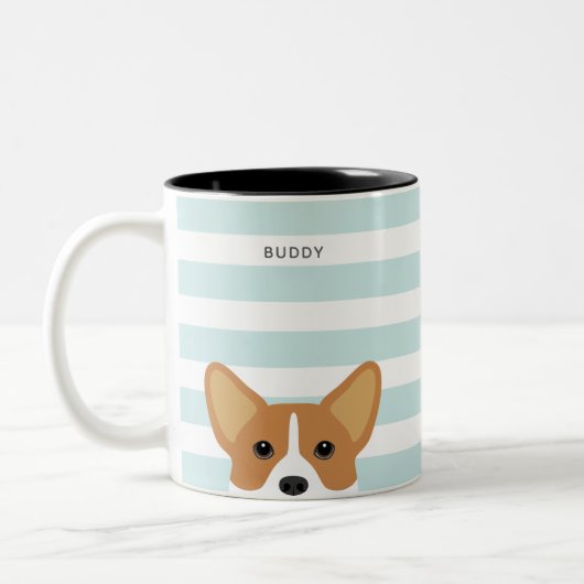 Corgi-Tasse Zweifarbige Tasse (Links)