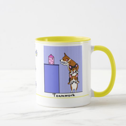 Corgi-Teamwork-Tasse Tasse (Rechts)
