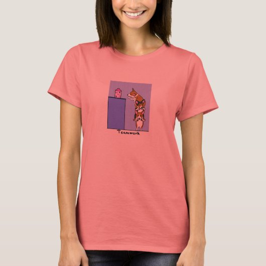 Corgi Teamwork TeeShirt T-Shirt (Vorderseite)