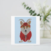 Corgi Teufel Karte (Stehend Vorderseite)