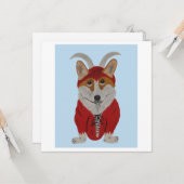 Corgi Teufel Karte (Vorderseite/Rückseite Beispiel)