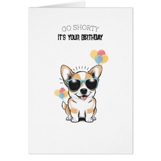 Corgi Themed Birthday Card Dog Lovers  (Vorne)