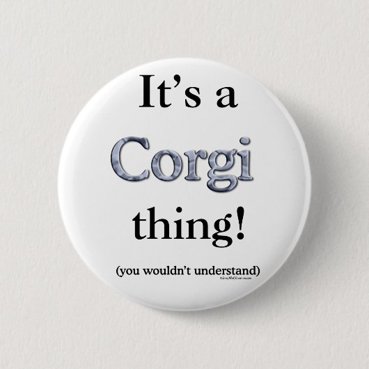Corgi Thing Button (Vorderseite)