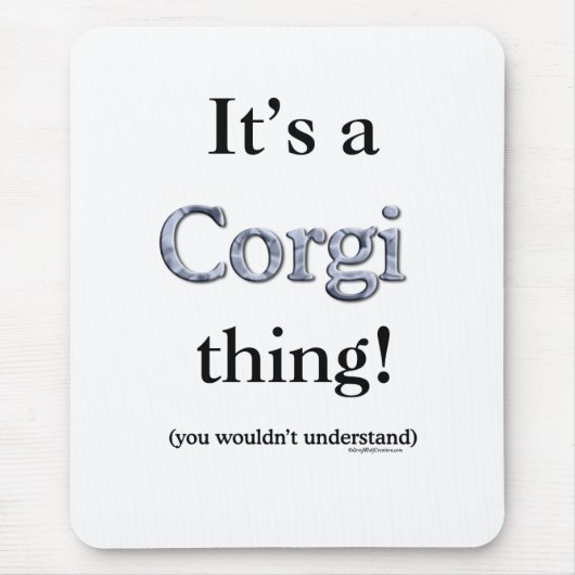Corgi Thing Mousepad (Vorne)