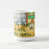 Corgi "" Tor-offene" regelmäßige Tasse (Mittel)