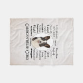 Corgi Traits Fleecedecke (Vorderseite (Horizontal))