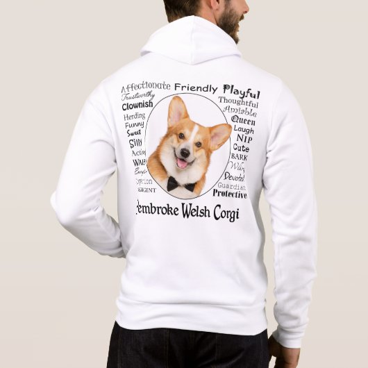 Corgi Traits Hoodie (Rückseite)