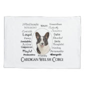 Corgi Traits Kissenbezug (Rückseite)