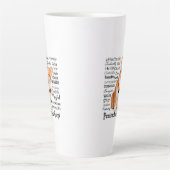 Corgi Traits Latte Tasse (Vorderseite)