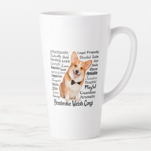 Corgi Traits Latte Tasse (Rechts)