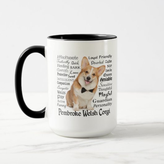 Corgi Traits Tasse (Links)