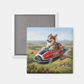 Corgi-Transporter Magnet (Vorderseite/Rückseite)