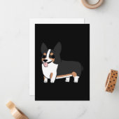 Corgi tricolore mitteilungskarte (Vorderseite/Rückseite Beispiel)