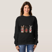 Corgi Triple Liebe Sweatshirt (Vorne ganz)