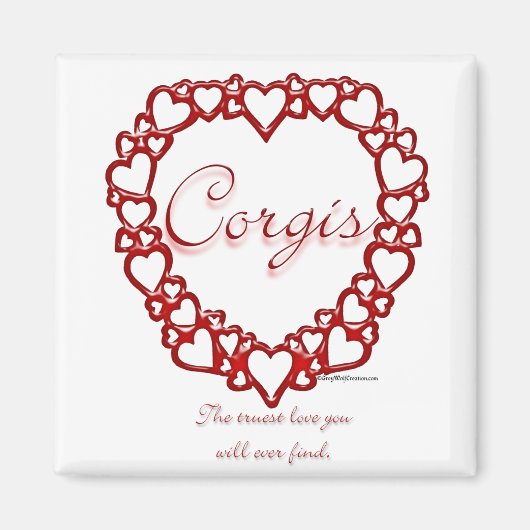 Corgi True Love Magnet (Vorne)