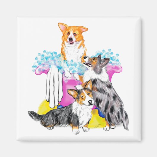 Corgi Tub Full Magnet (Vorne)