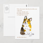 Corgi-tude Postcard Postkarte (Vorne/Hinten)
