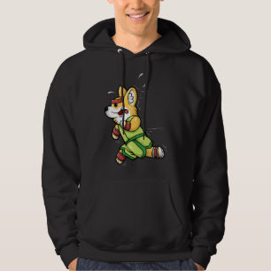 Corgi Übung Funny Welsh Corgi Running Hoodie