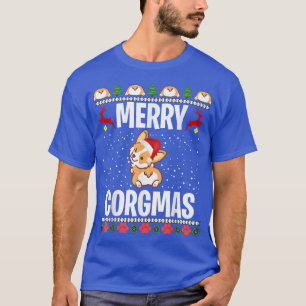 Corgi Ugly Christmas Sweater Merry Corgmas Santa C T-Shirt