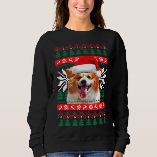 Corgi Ugly Christmas Sweater Style Weihnachtsmannm Sweatshirt