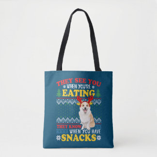 Corgi Ugly Weihnachten sie sehen Sie essen Weihnac Tasche