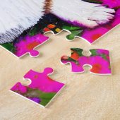 Corgi und Blume Puzzle (Seite)
