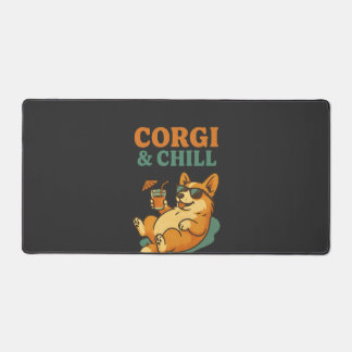 Corgi und Chillen Schreibtischunterlage