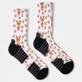 Corgi und Cookies Weihnachten Socken (Rechts)