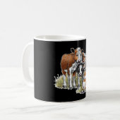 Corgi und die Kühe Kaffeetasse (Vorderseite Links)