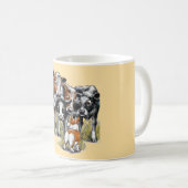 Corgi und die Kühe Kaffeetasse (VorderseiteRechts)