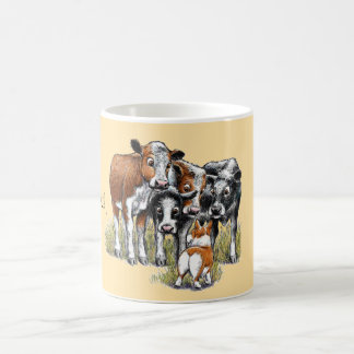 Corgi und die Kühe Kaffeetasse