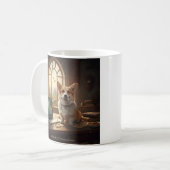 Corgi und Maus Kaffeetasse (Vorderseite Links)
