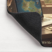 Corgi und Maus Mousepad (Ecke)