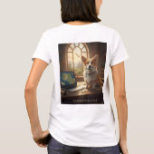 Corgi und Maus T-Shirt (Rückseite)